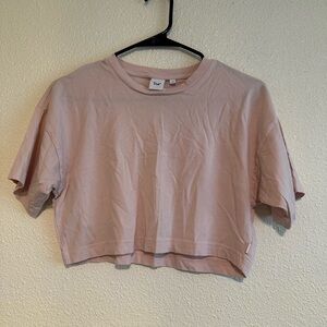 Tna xs light pink crop top
